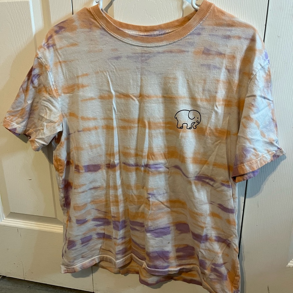 Ivory Ella Tie-Dye Kids Shirt - Orange and Purple